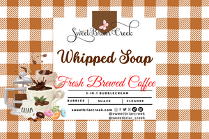 Fresh Brewed Coffee Whipped Soap & Shaving Cream
