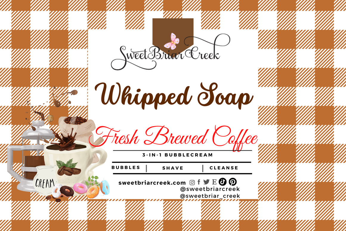 Fresh Brewed Coffee Whipped Soap & Shaving Cream