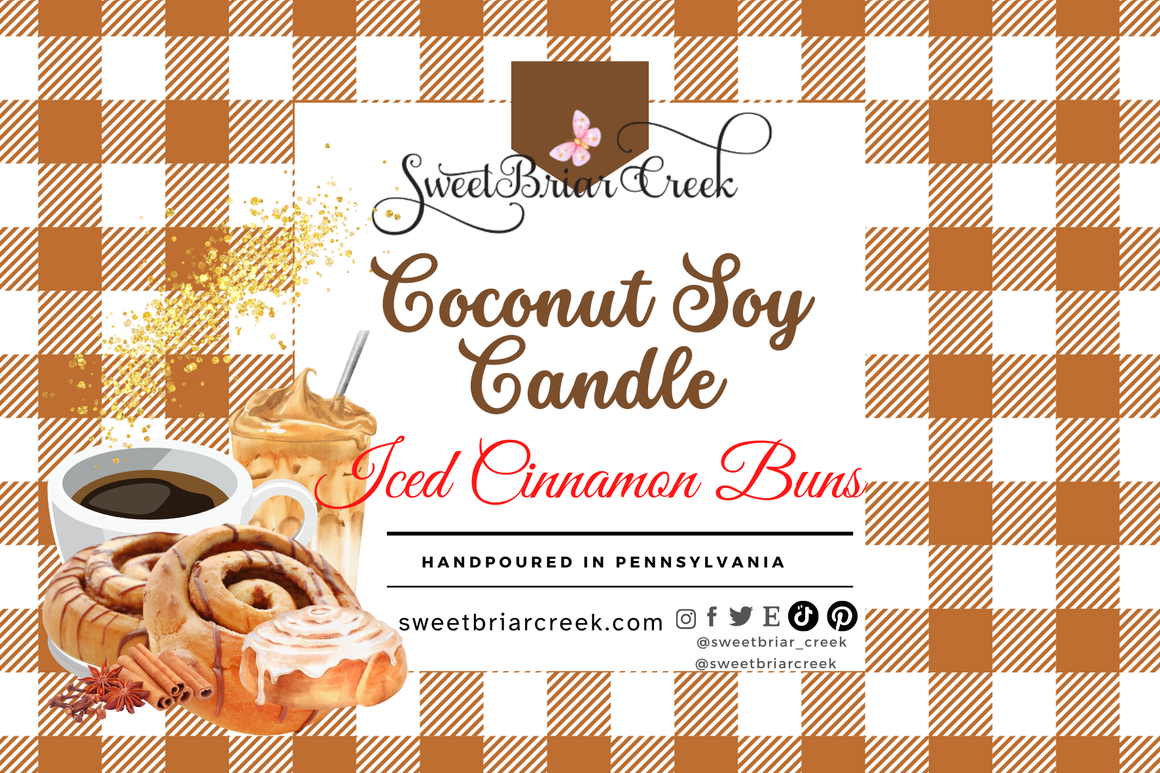Iced Cinnamon Bun Coconut Soy Candle