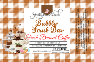 Fresh Brewed Coffee Bubbly Scrub Body Bars