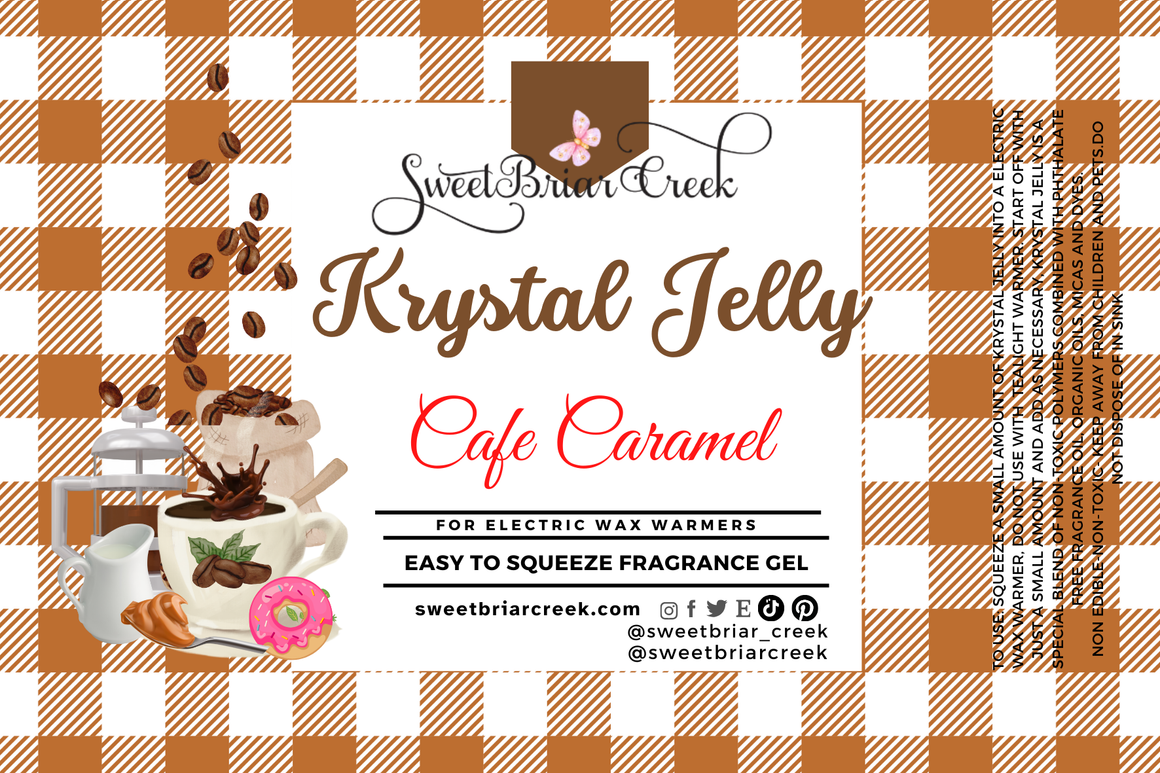 Cafe Caramel Krystal Jelly Squeeze for wax warmers.