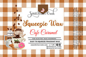 Cafe Caramel Squeezie Wax + Scoopable melts for Waxwarmer