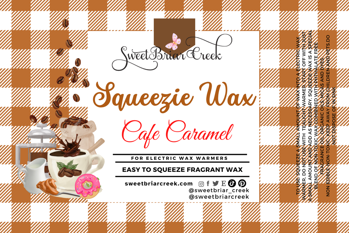 Cafe Caramel Squeezie Wax + Scoopable melts for Waxwarmer