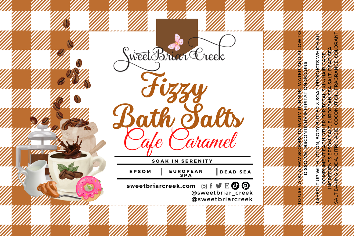 Cafe Caramel Fizzy Bath Salt Soak
