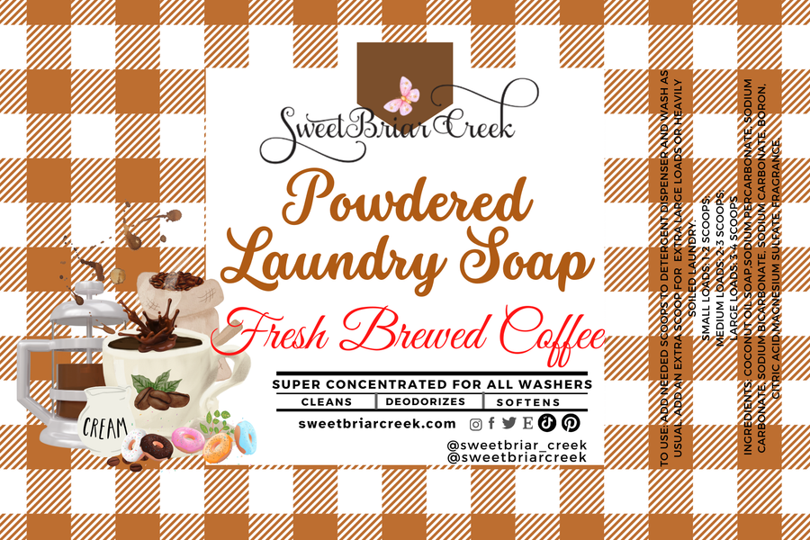 Fresh Brewed Coffee Powdered Laundry Soap