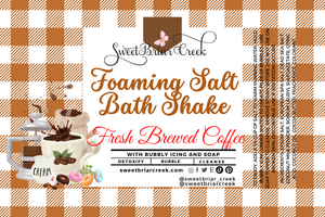 Fresh Brewed Coffee Foaming Salt Bath Shake