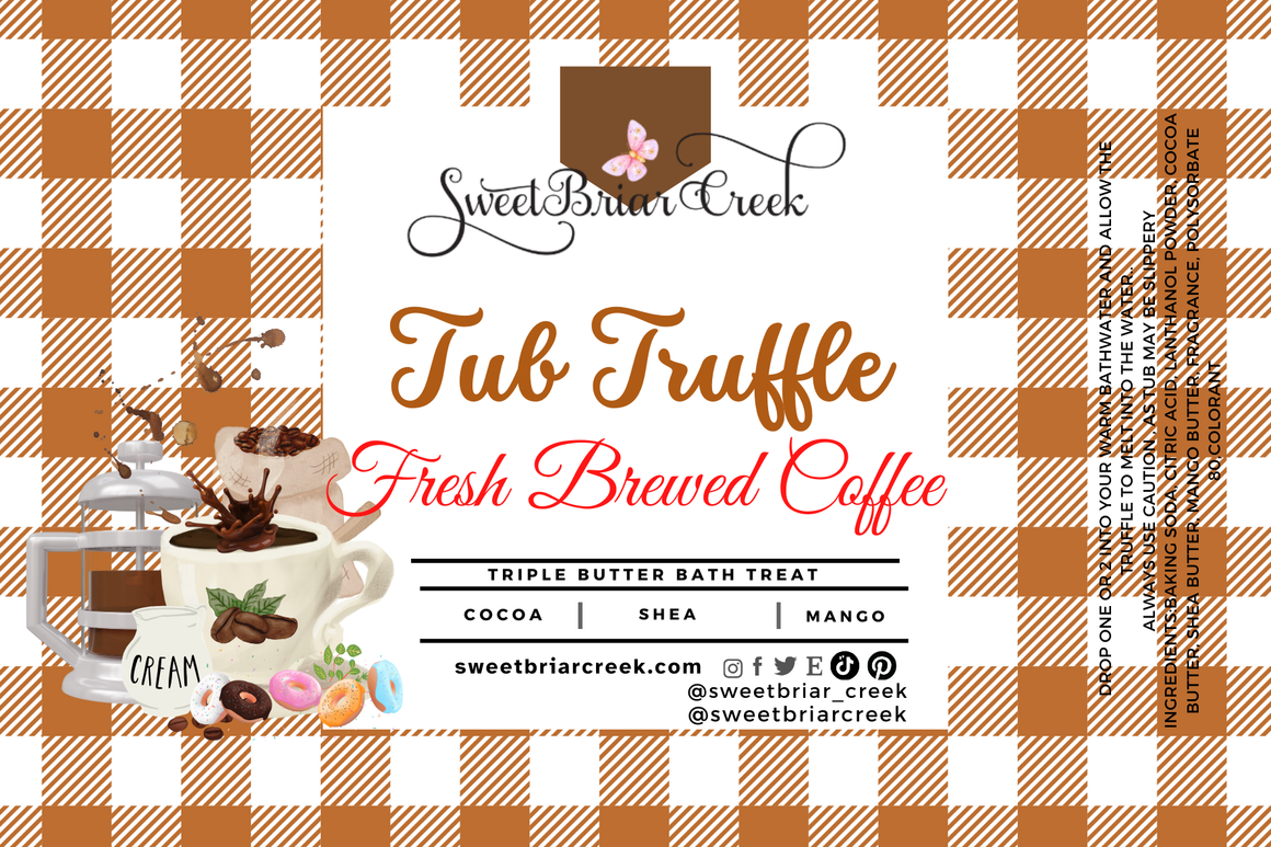 Fresh Brewed Coffee Bath Butter Tub Truffles