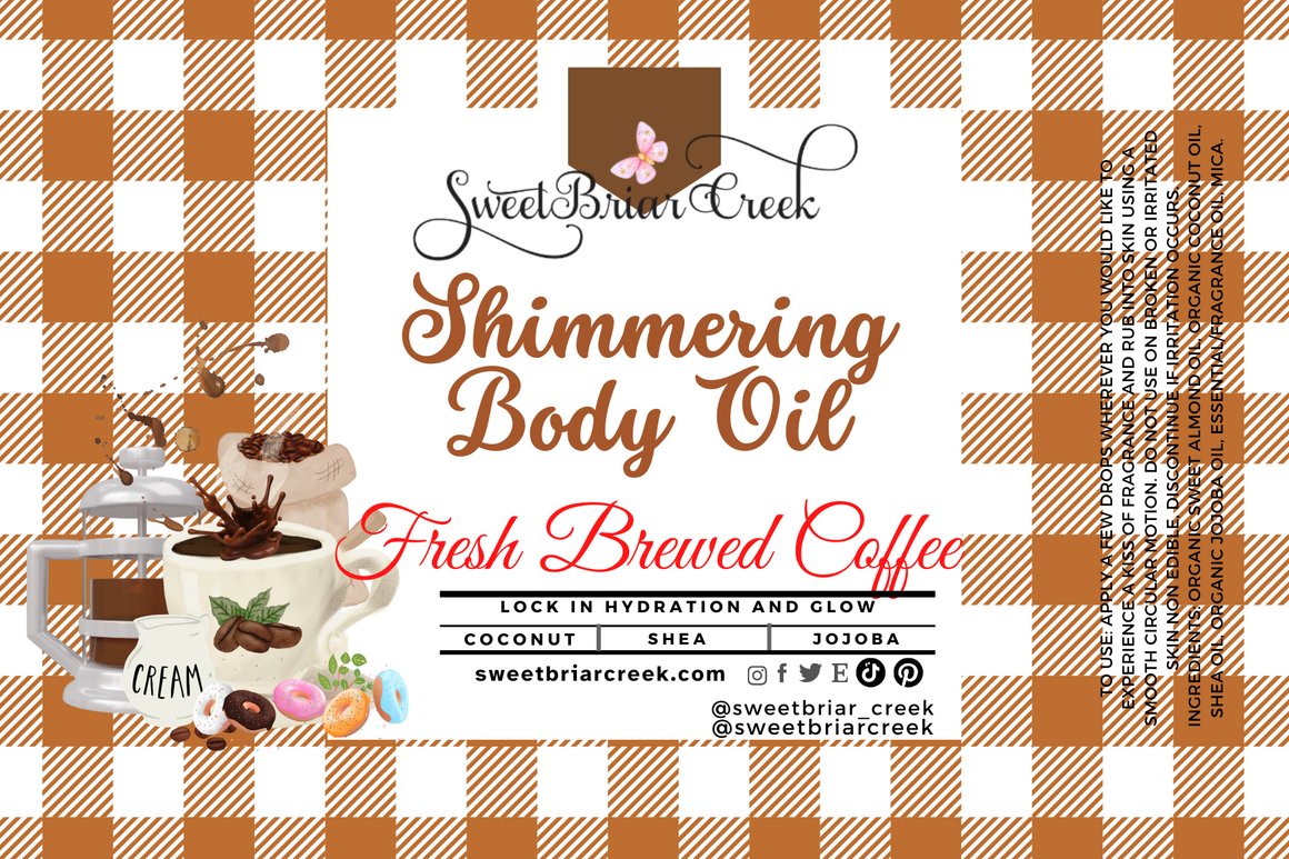Fresh Brewed Coffee Shimmering Body Oil