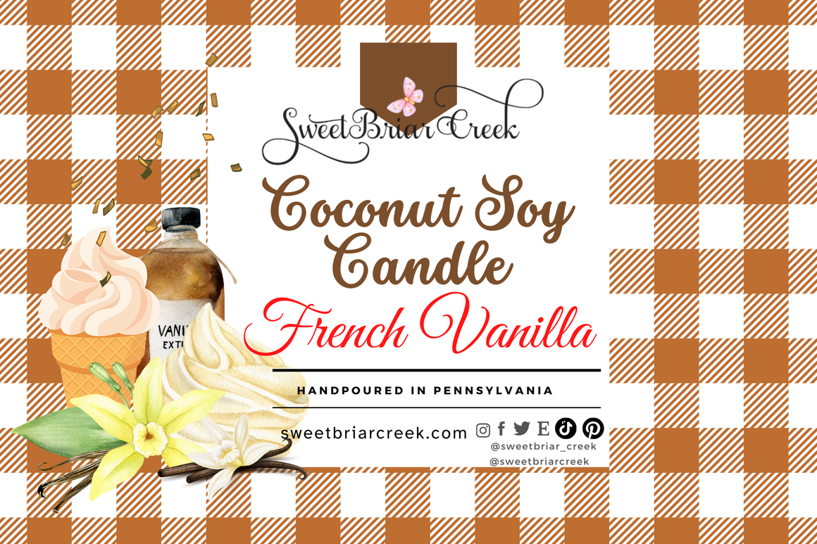 French Vanilla Coconut Soy Candle