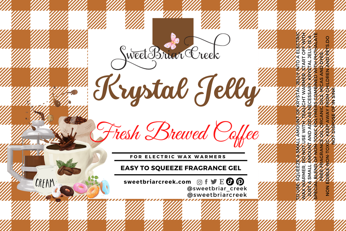 Fresh Brewed Coffee Krystal Jelly Squeeze for wax warmers.