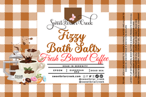 Fresh Brewed Coffee Fizzy Bath Salt Soak