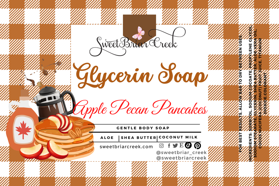 Apple Pecan Pancakes Glycerin Soap Bar