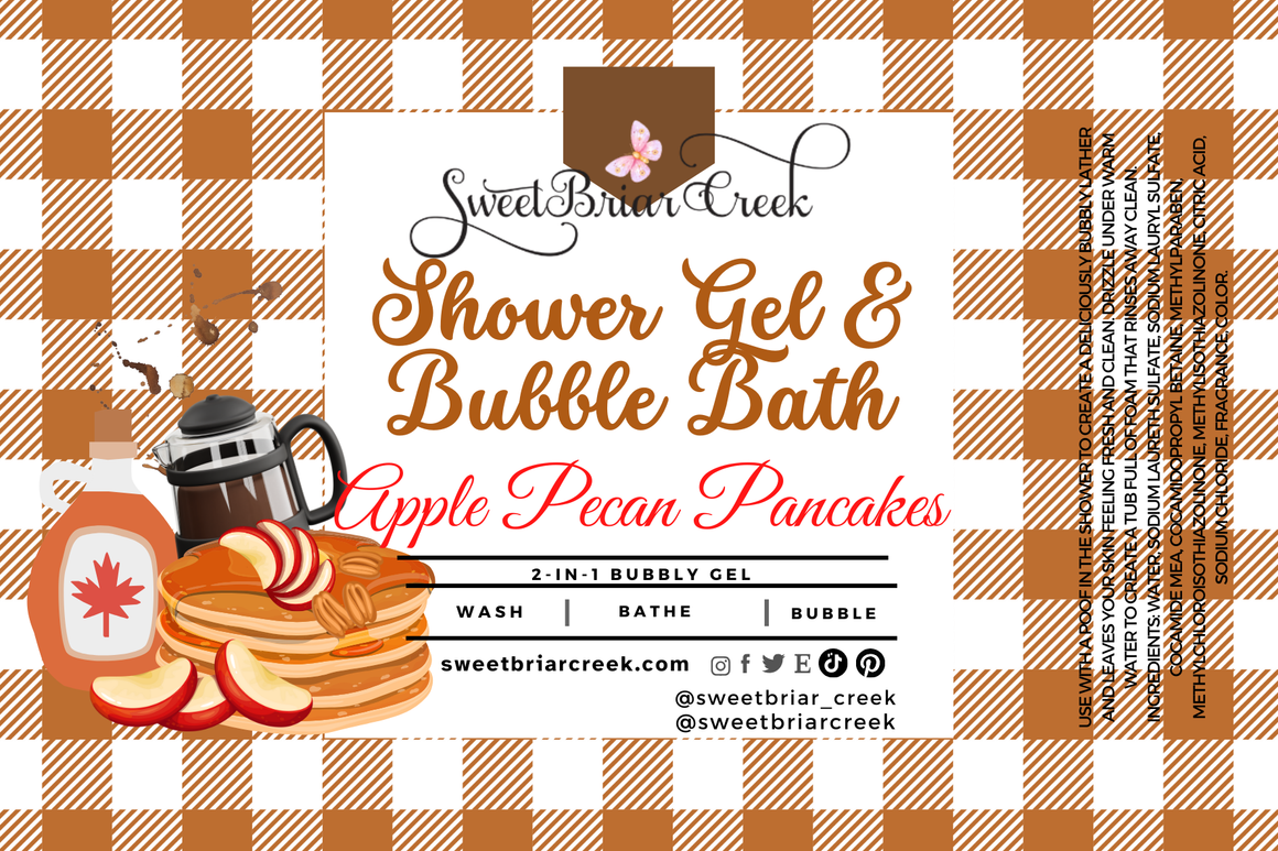 Apple Pecan Pancakes Body Wash + Bubble Bath
