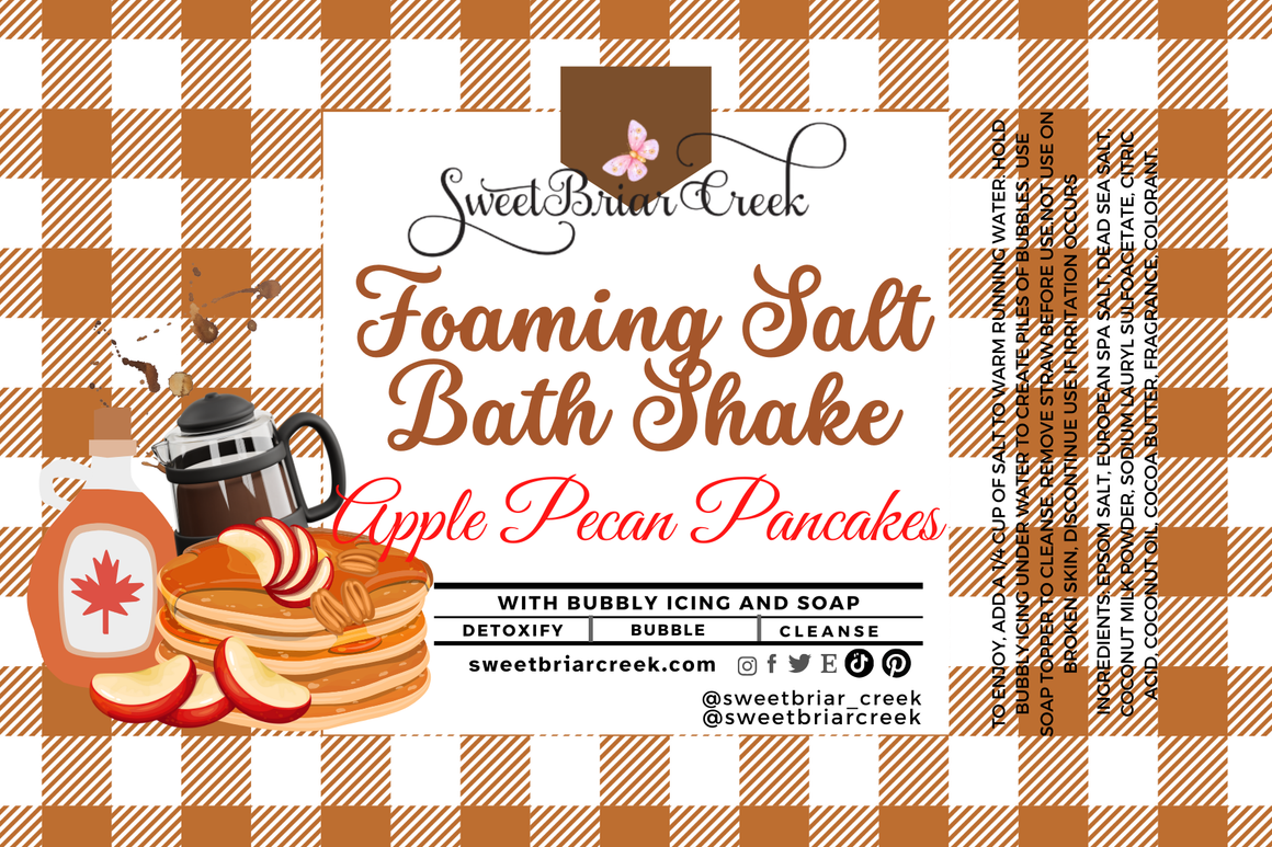 Apple Pecan Pancakes Foaming Salt Bath Shake