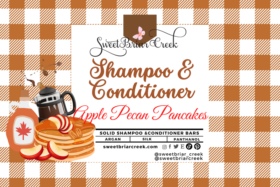 Apple Pecan Pancakes Shampoo & Conditioner Bars