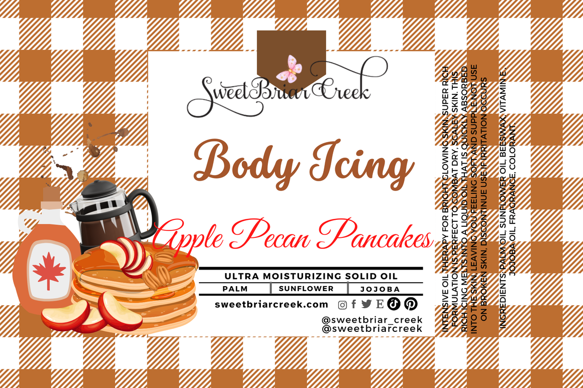 Apple Pecan Pancakes Body Icing