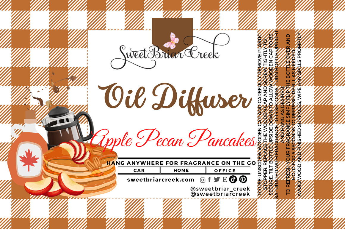 Apple Pecan Pancakes Hanging Car Diffuser & Refills
