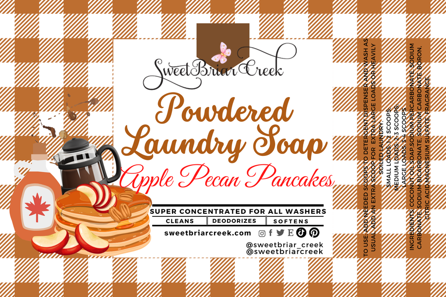 Apple Pecan Pancakes Powdered Laundry Soap