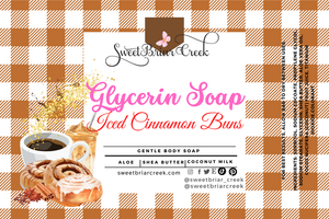 Iced Cinnamon Buns Glycerin Soap Bar