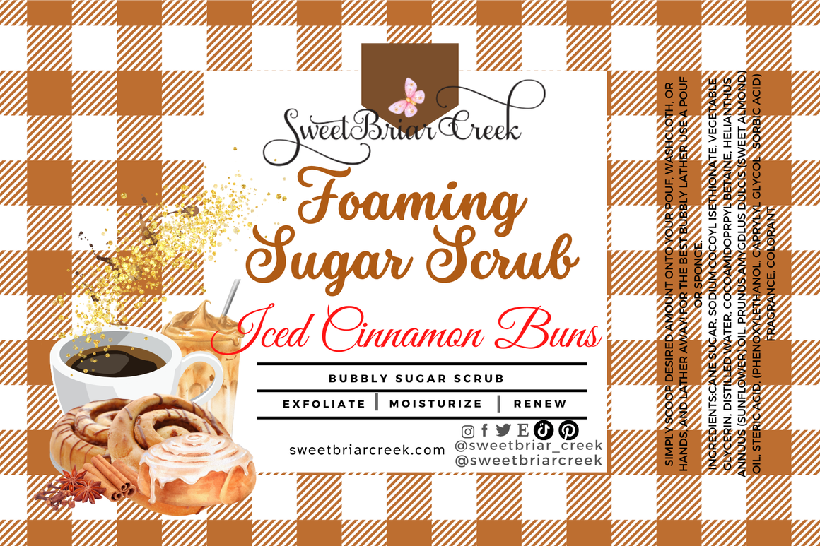 Iced Cinnamon Buns Whipped Sugar Scrub