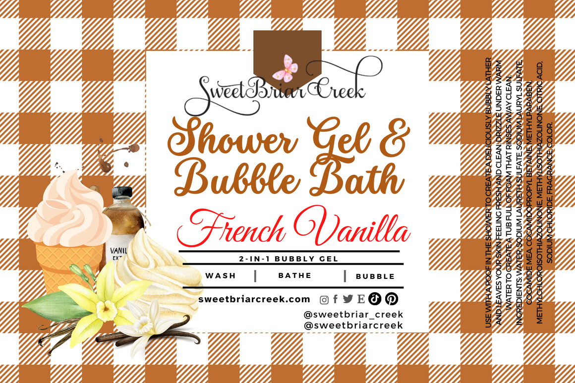 French Vanilla Body Wash + Bubble Bath