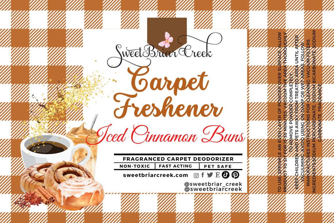 Iced Cinnamon Buns Carpet Freshener Powder