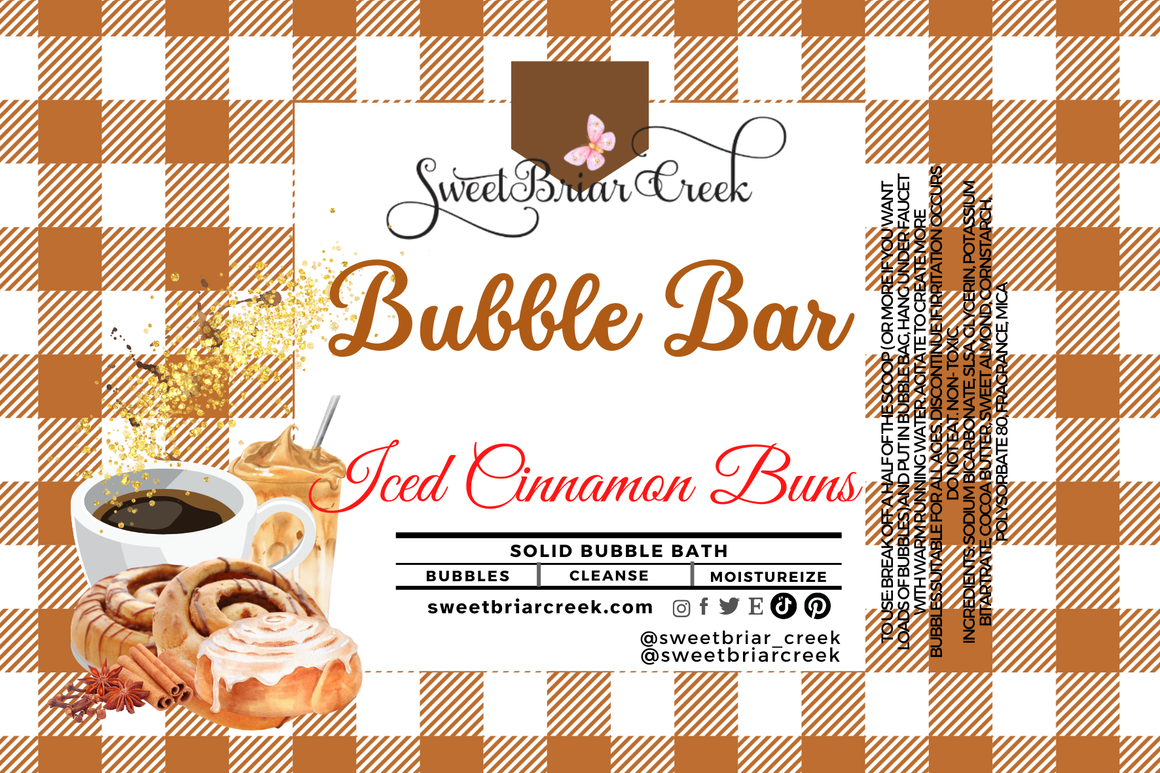 Iced Cinnamon Bun Bubble Scoop
