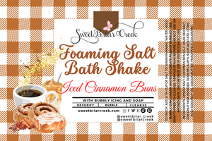 Iced Cinnamon Bun Foaming Salt Bath Shake