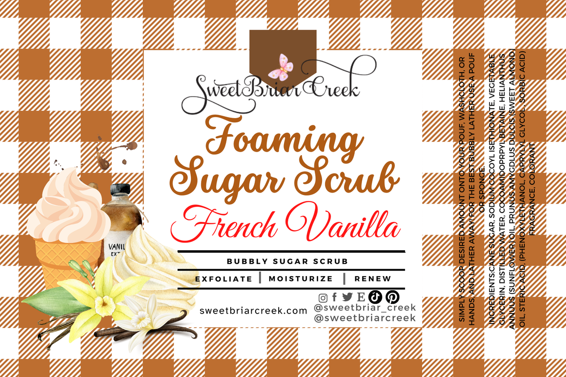 French Vanilla Whipped Sugar Scrub