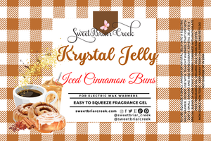 Iced Cinnamon Bun Krystal Jelly Squeeze for wax warmers.