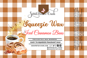 Iced Cinnamon Buns Squeezie Wax + Scoopable melts for Waxwarmer