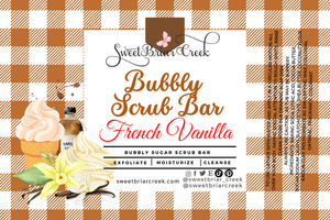 French Vanilla Bubbly Scrub Body Bars