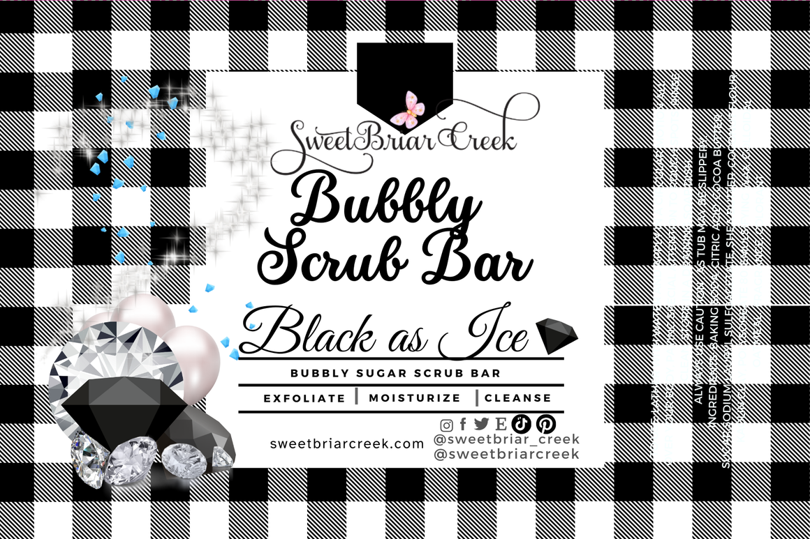 Black Ice Bubbly Scrub Body Bars