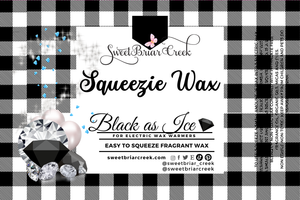 Black Ice Squeezie Wax + Scoopable melts for Waxwarmer