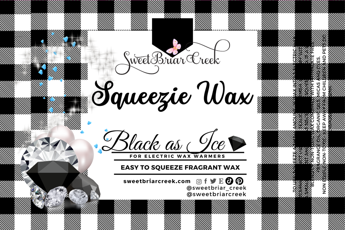 Black Ice Squeezie Wax + Scoopable melts for Waxwarmer