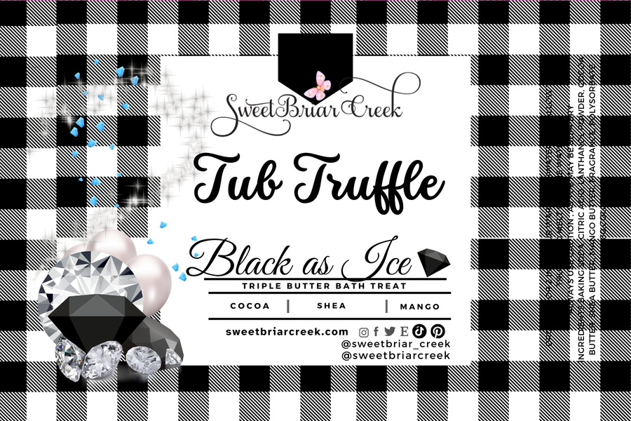 Black Ice Bath Butter Tub Truffles