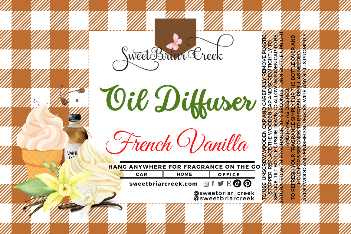 Frebch Vanilla Hanging Car Diffuser & Refills