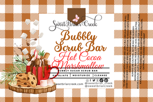 Hot Cocoa & Marshmallow  Bubbly Scrub Body Bars