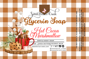 Hot Cocoa & Marshmallow  Glycerin Soap Bar