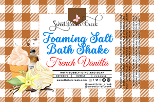 French Vanilla Foaming Salt Bath Shake