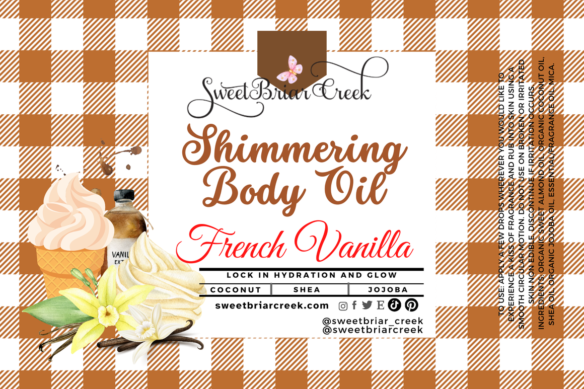 French Vanilla Shimmering Body Oil