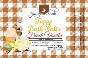 French Vanilla Fizzy Bath Salt Soak