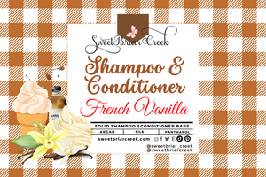French Vanilla Shampoo & Conditioner Bars