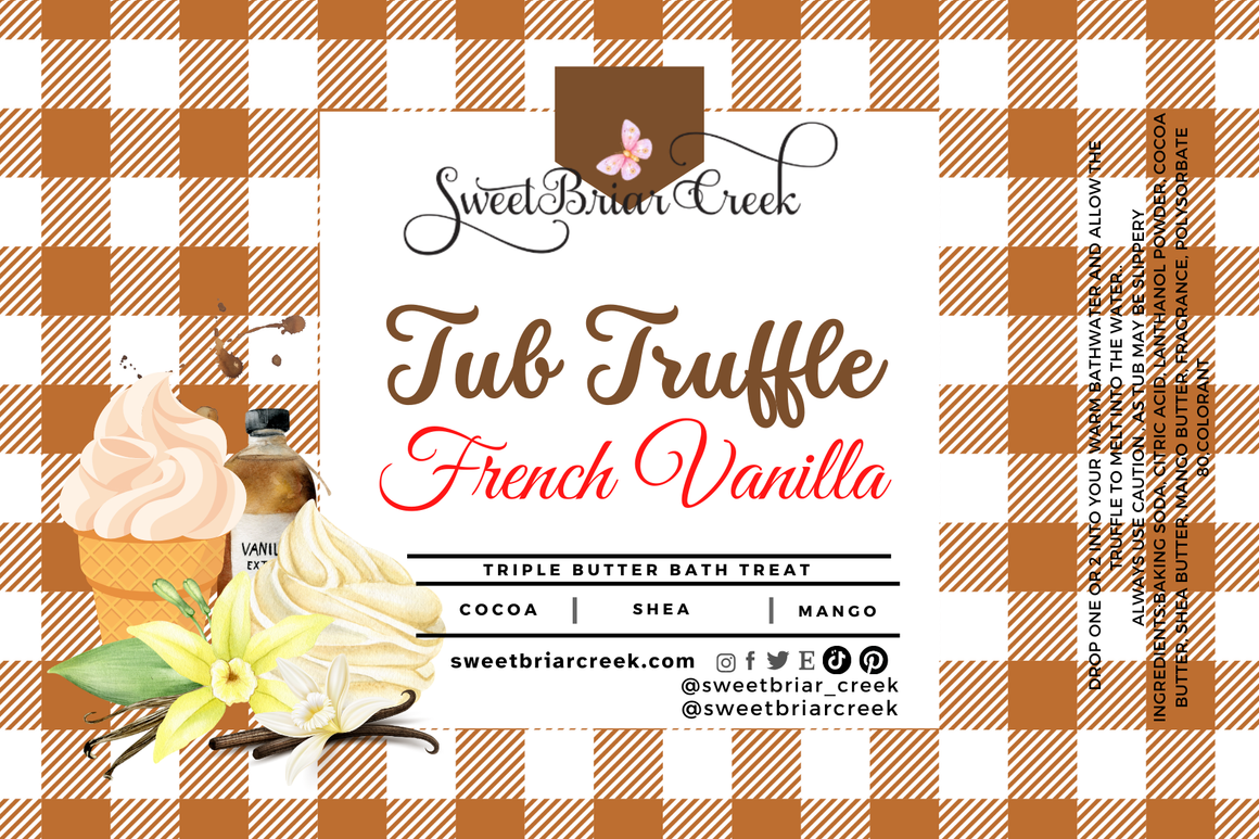 French Vanilla Bath Butter Tub Truffles