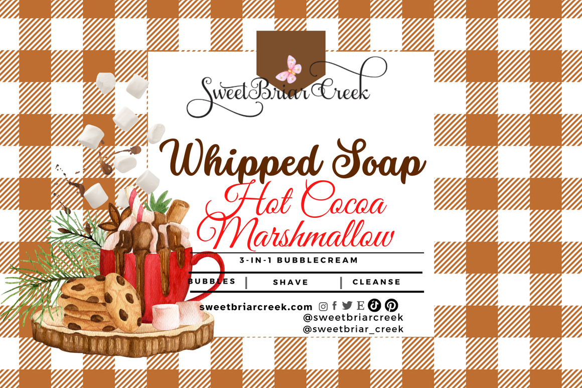 Hot Cocoa & Marshmallow Whipped Soap & Shaving Cream