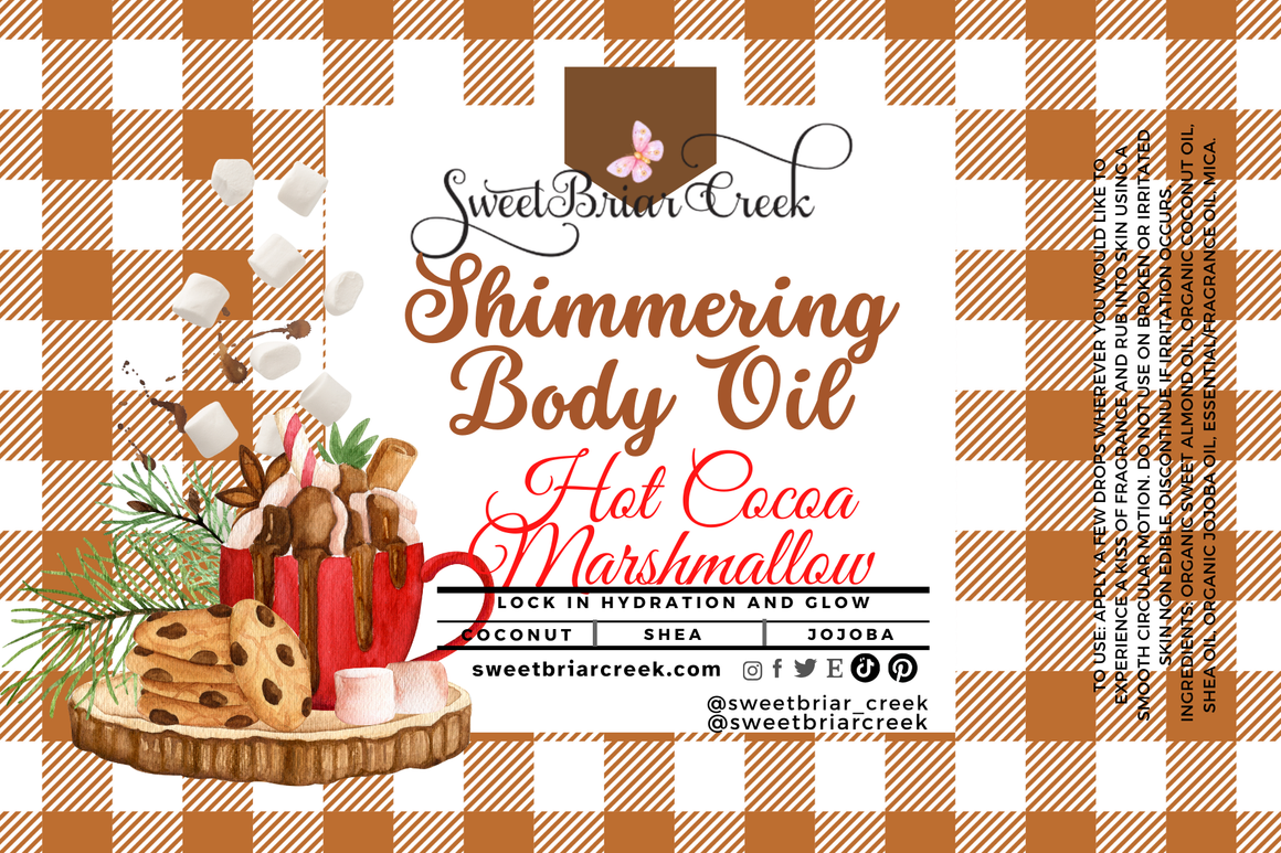 Hot Cocoa Marshmallow Shimmering Body Oil