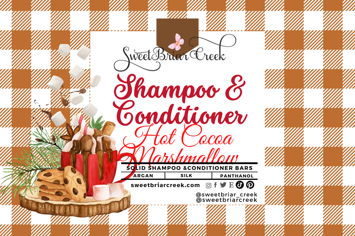 Hot Cocoa & Marshmallow Shampoo & Conditioner Bars