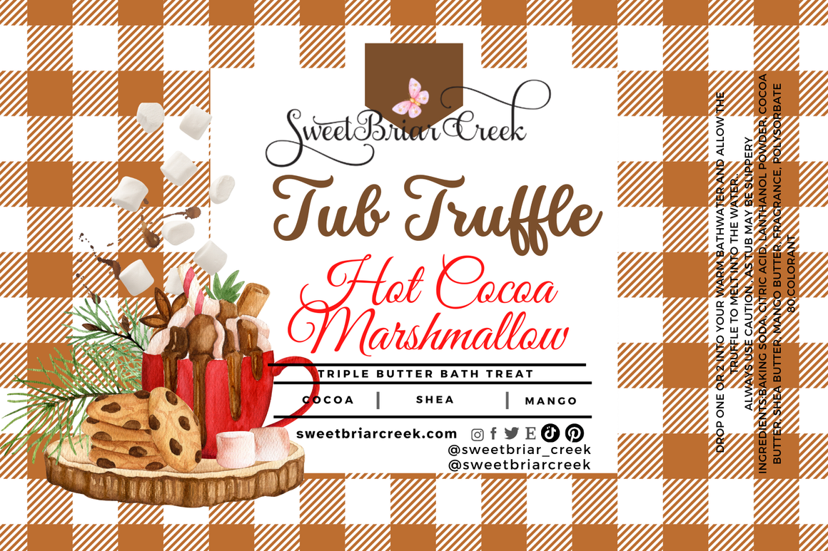 Hot Cocoa & Marshmallow Bath Butter Tub Truffles