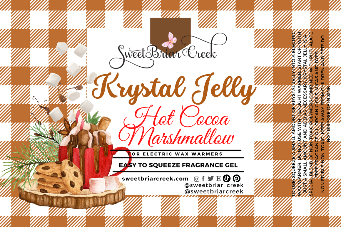Hot Cocoa Marshmallow Krystal Jelly Squeeze for wax warmers