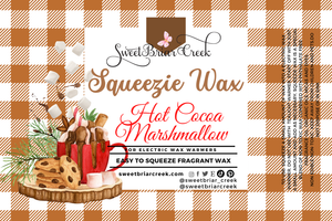 Hot Cocoa Marshmallow Squeezie Wax + Scoopable melts for Waxwarmer